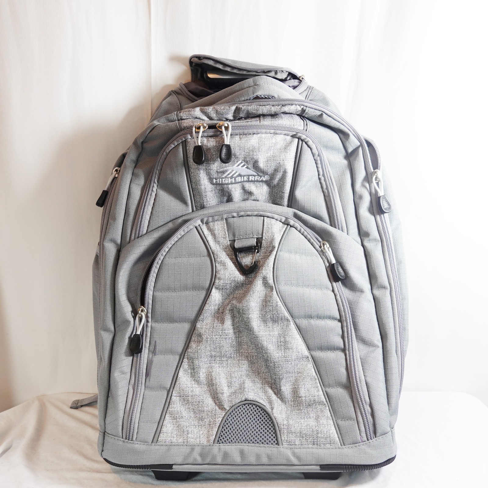 Travel-Ready Wheeled Laptop Backpack - 17” Capacity & Reflective Safety Strip
