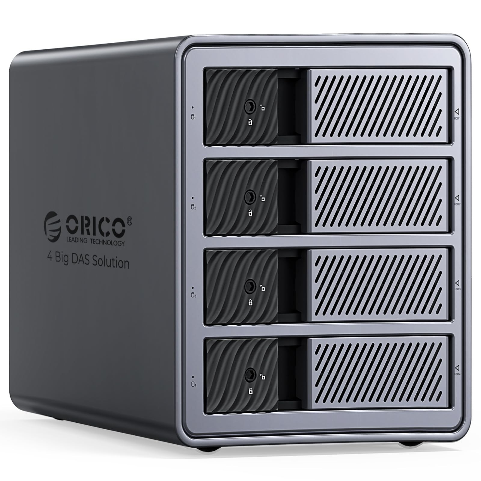 ORICO 4 Bay Raid Hard Drive Enclosure Support 8 RAID Modes for 3.5inch HDD 88TB