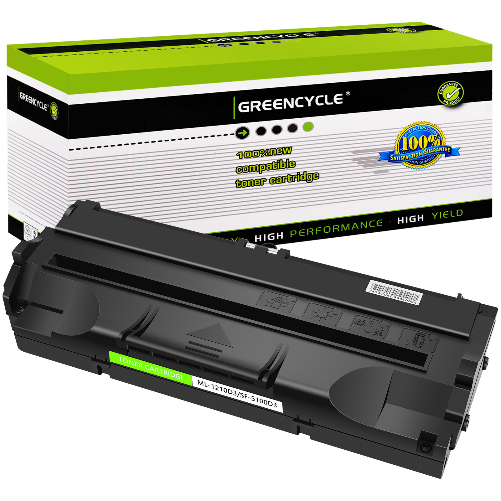 1 Pack Toner Compatible with Samsung  ML-1020M ML-1200 ML-1220M ML-4500D3 SF-550