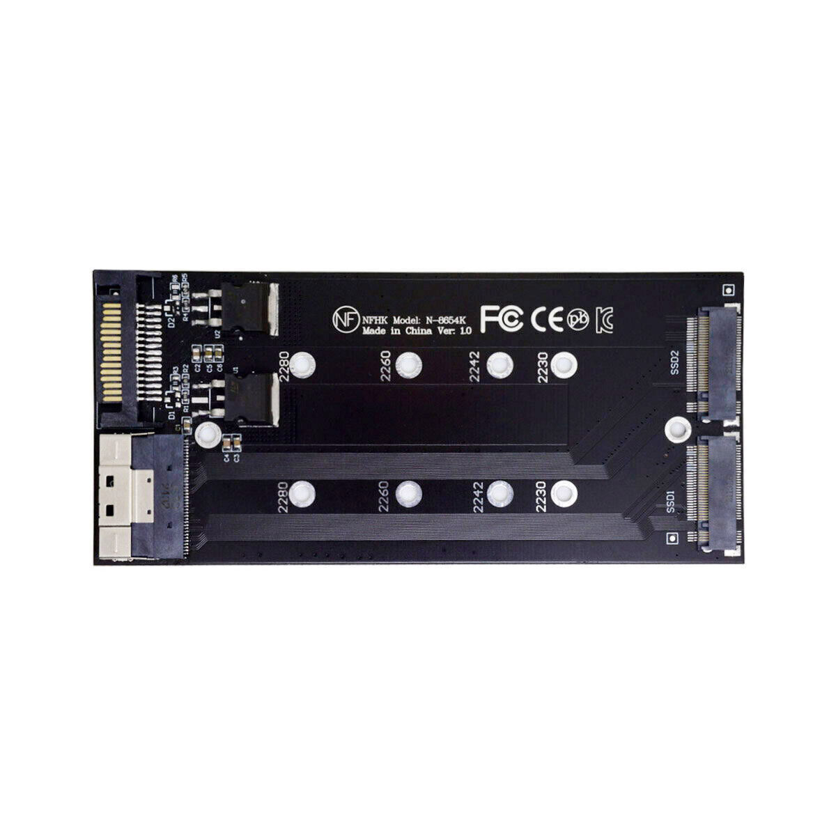 Cablecc  Slimline SFF-8654 8X Raid0 Hyper PCIE Express 3.0 4.0 Raid Card VROC