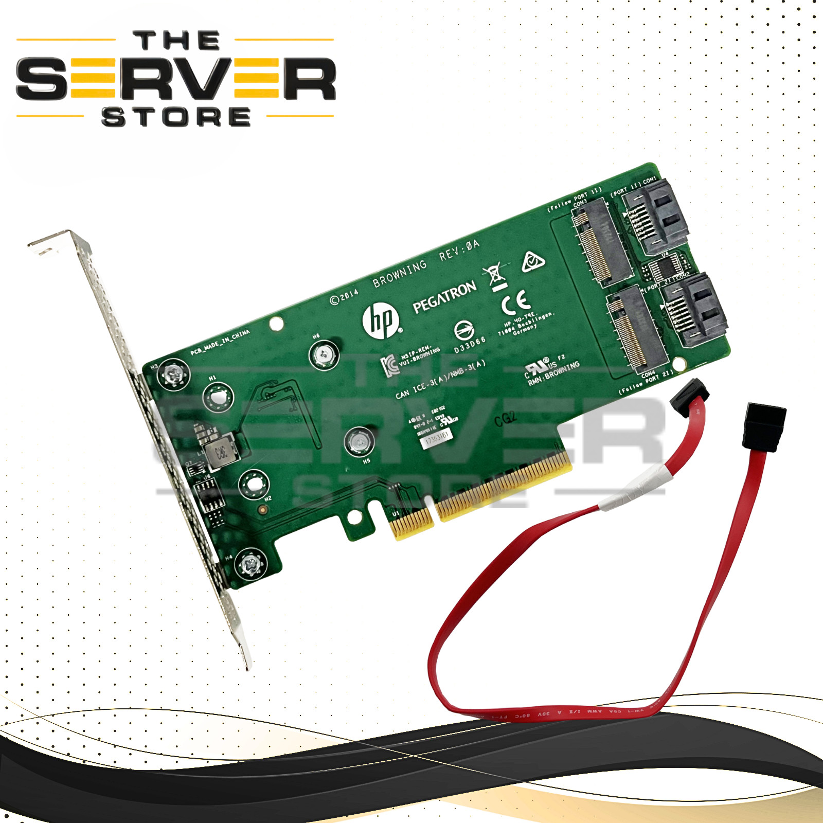 HPE SATA M.2 ProLiant ML/DL Dual Drive PCIe Riser Card (Card Only) 777894-B21