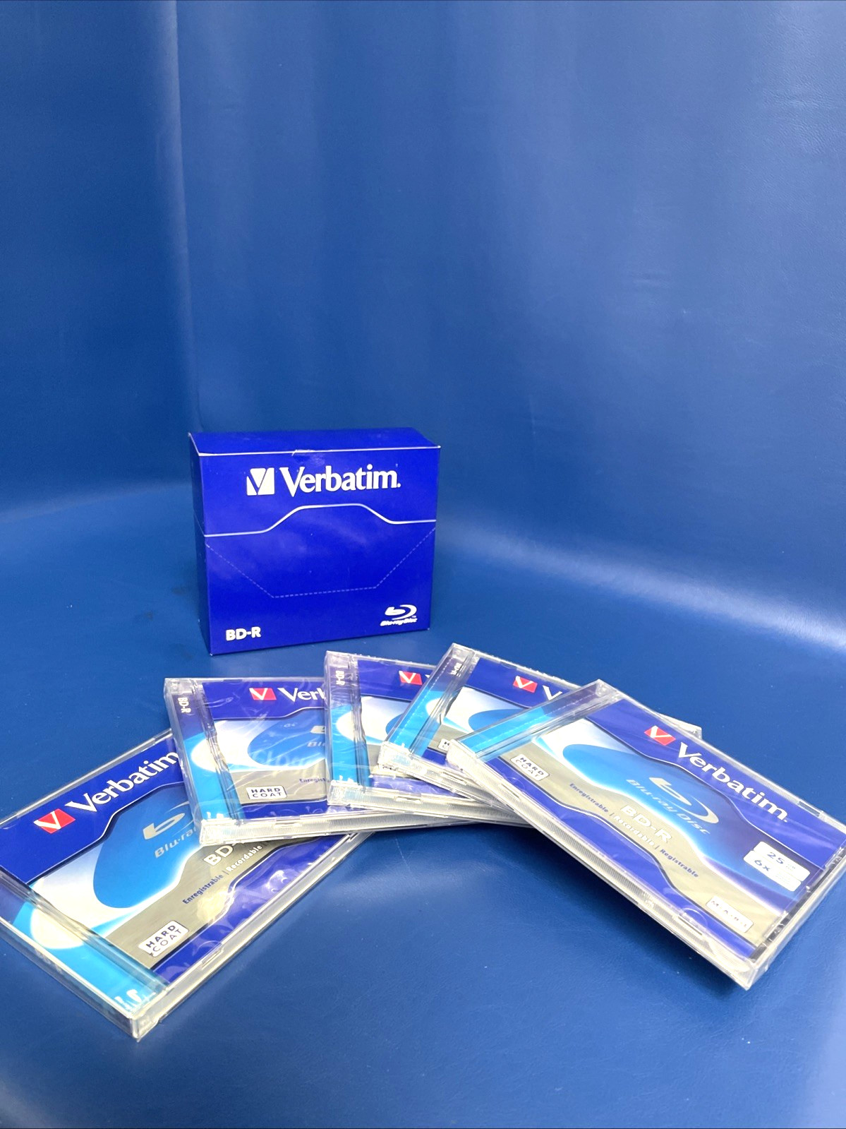 4 PACK Verbatim BD-R 25GB 6X Blu-ray Recordable Discs / NEW