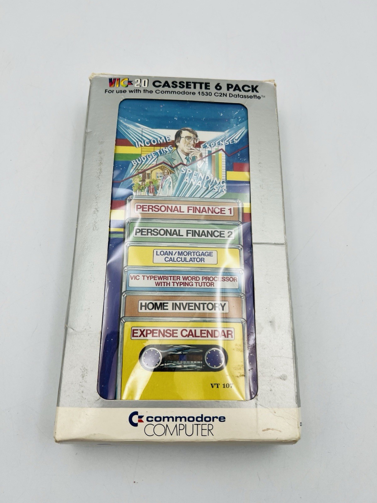 Commodore Computer VIC-20 Cassette 6 Pack Programs in Original Box