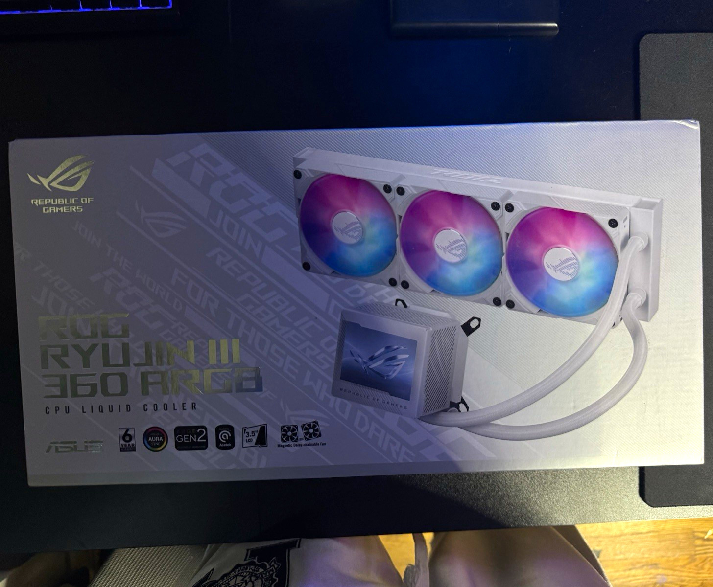 ASUS ROG Ryujin III 360 ARGB White 360mm AIO CPU Cooler LGA1700 AM5