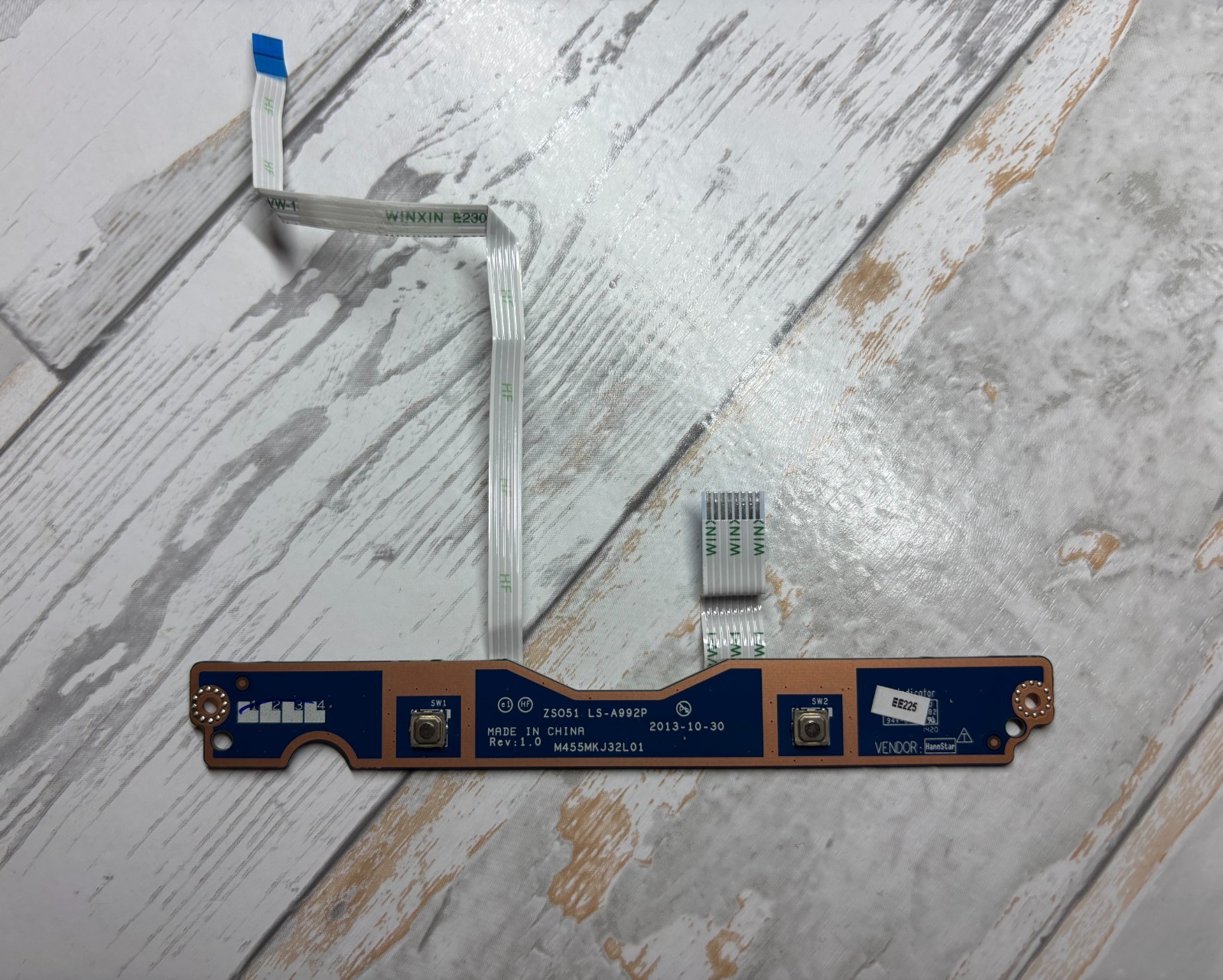 HP Compaq 15-h015ng Genuine Touchpad Button Board with Cable LS-A992P Tested
