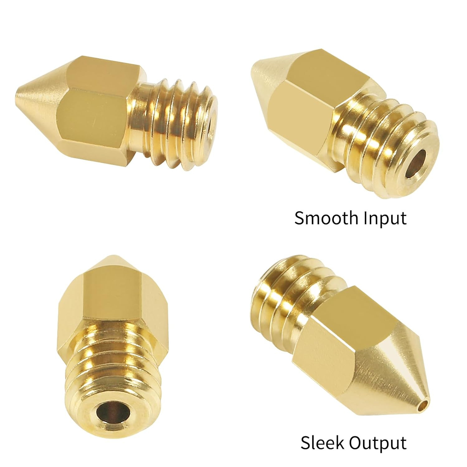 8 Pcs 0.2mm MK8 Extruder Nozzles 3D Printer Nozzles for Creality Ender 3/3 Pr...