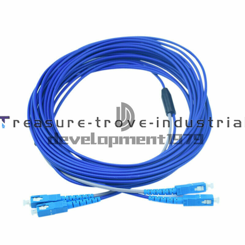 150M 2 Strand Armored Cable SC UPC to SC UPC SM 9/125 Duplex Fiber Patch Cord