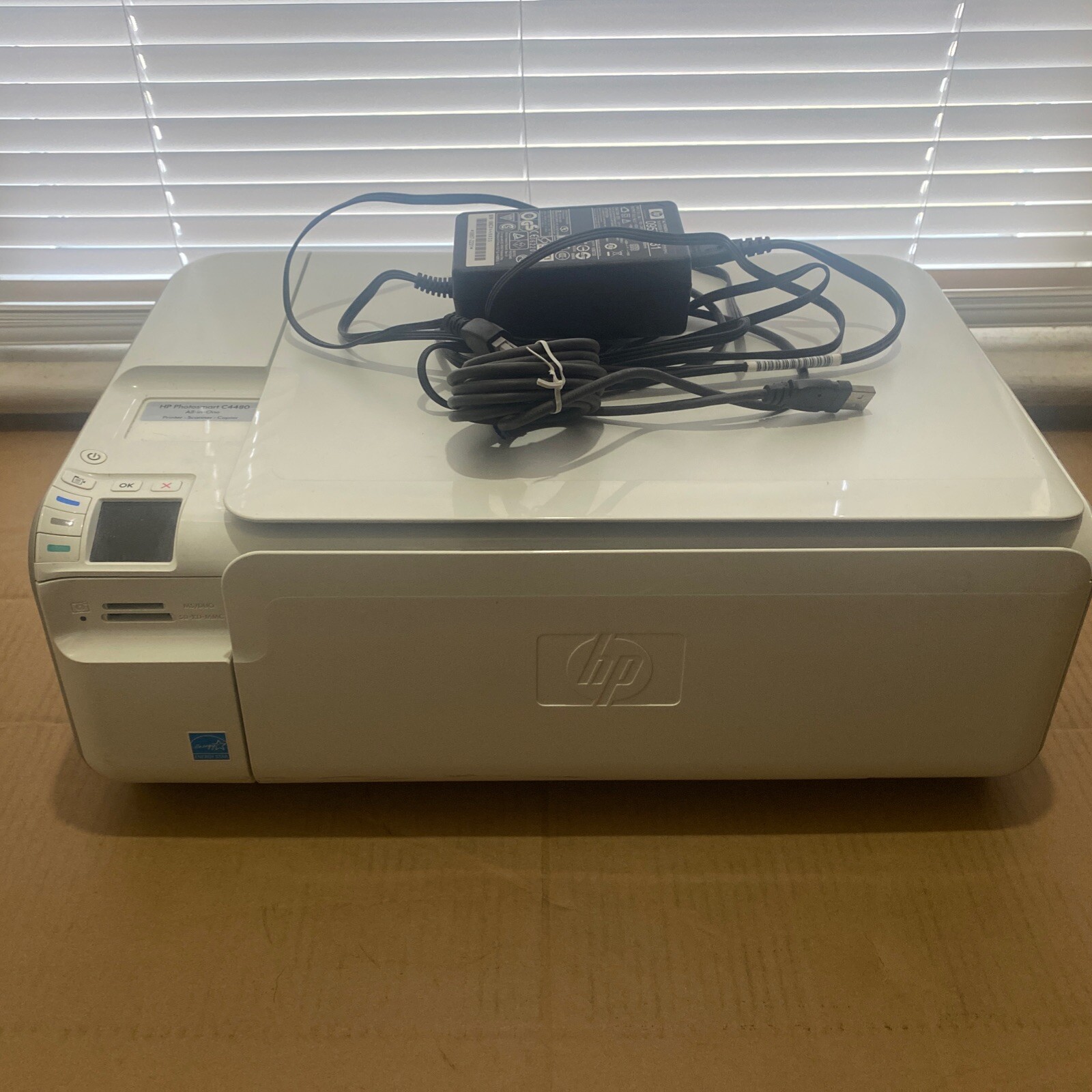 HP Photosmart C4480 All-in-One Printer Scanner Copier Home Office USB No Manual