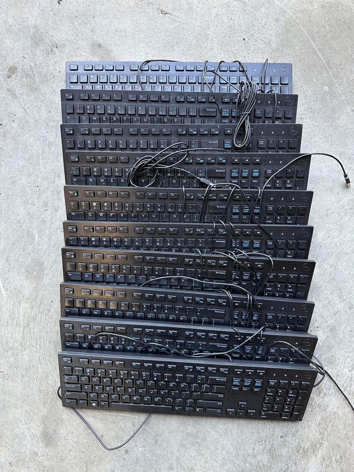 Dell 580-ADMT KB216 Wired Keyboard - Black LOTS OF 10