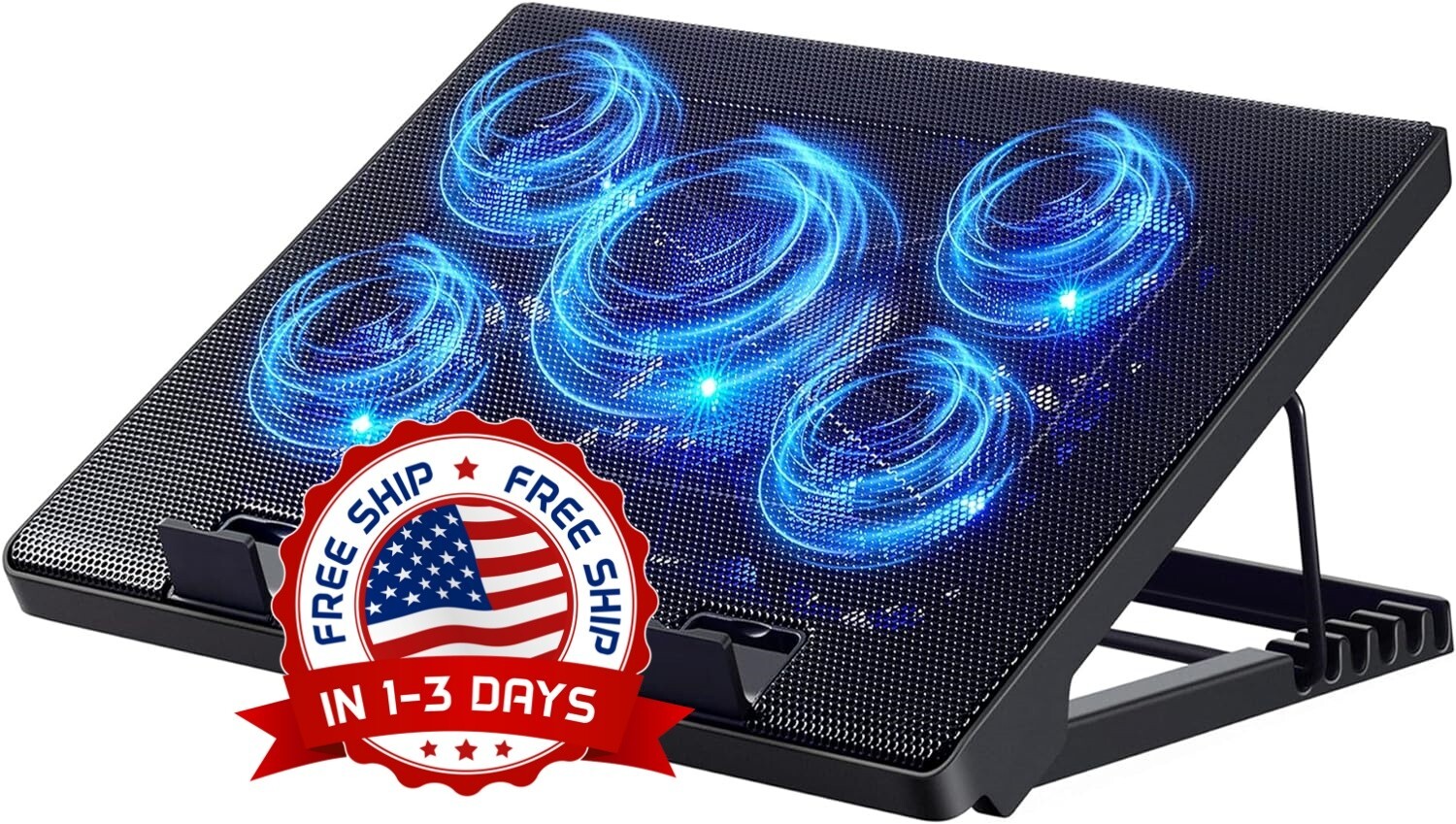 Enfriador de computadora portátil para computadora de 12 a 17 pulgadas US NUEVO