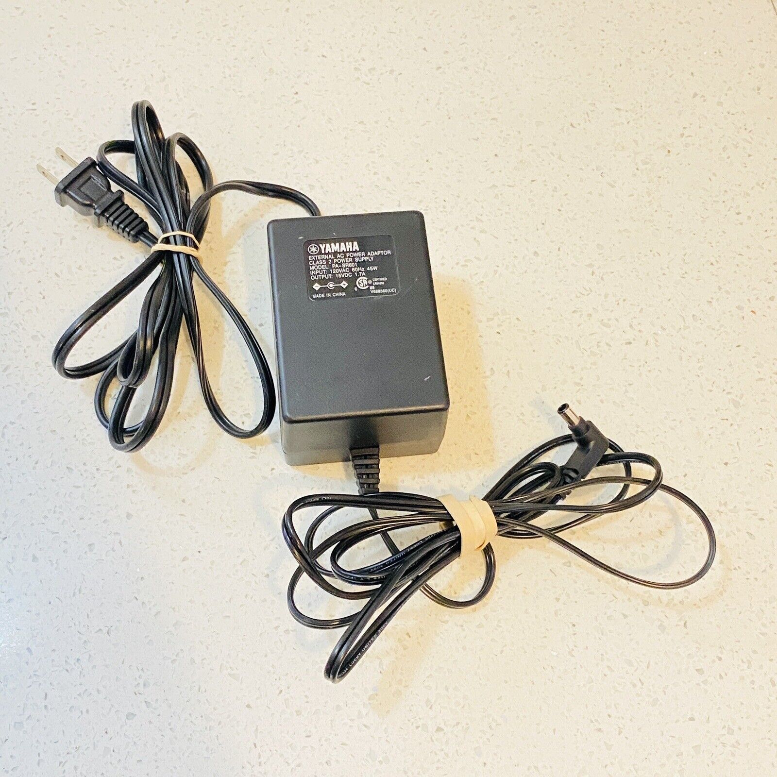 Genuine YAMAHA PA-SR601 - AC/DC ADAPTER 15VDC 1.7A Class 2 Power Supply Works