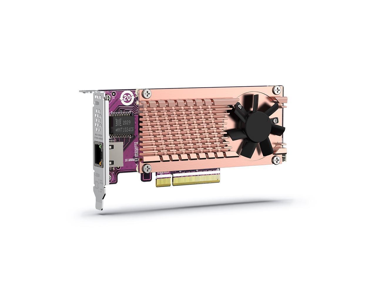 QNAP QM2-2P10G1TB Dual M.2 2280 PCIe NVMe SSD & 10GbE Expansion Card