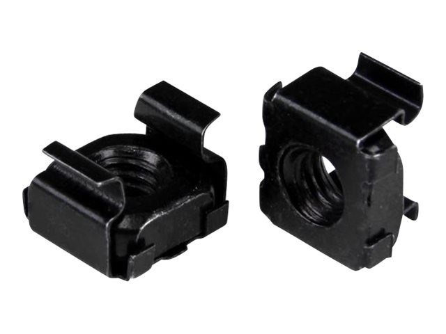 StarTechcom 50PKG M6 Cage Nuts Cage Nuts 50 Pack Rack Accessories CABCAGENUT6B