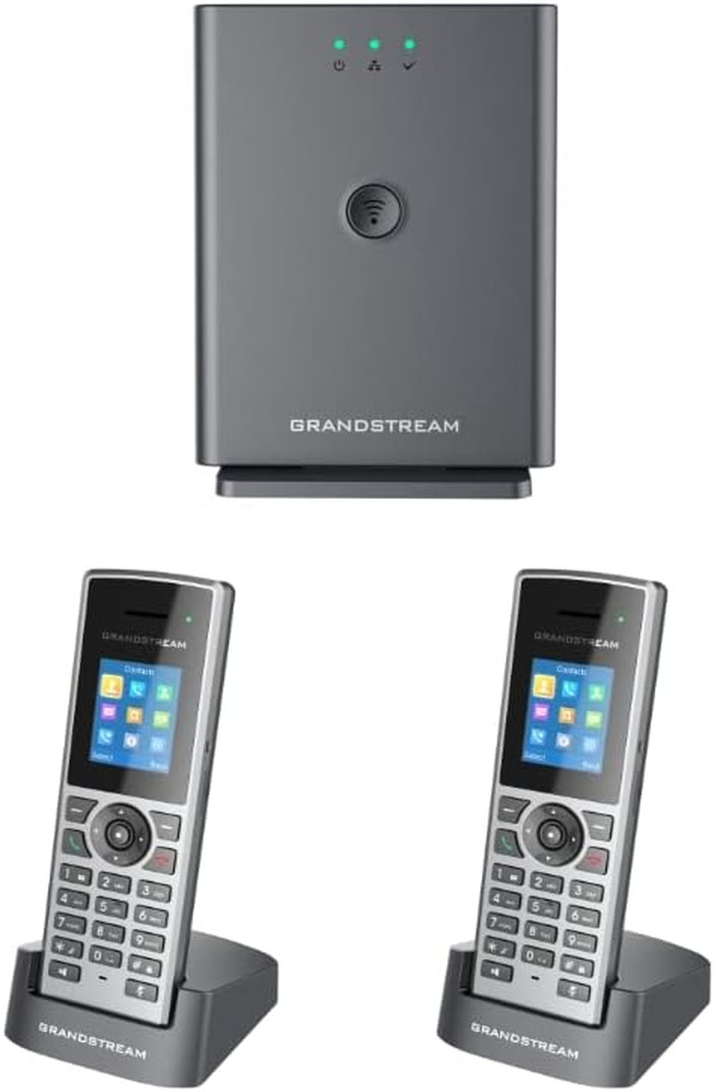 Grandstream DP752 Long-Range DECT Base Station + DP722 Units DECT HD Handset (2