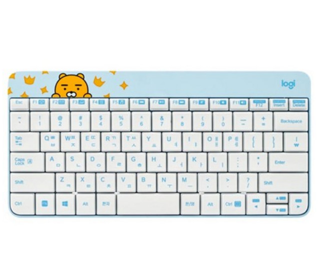 Logitech x Kakao Friends Wireless Tenkeyless Keyboard USB Nano Receiver Compact