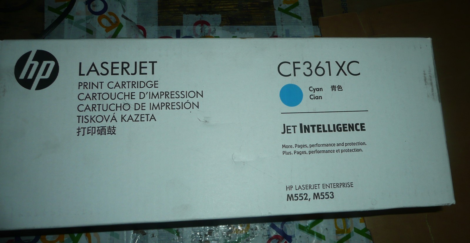 NEW Genuine HP 508X CF361XC High Capacity Cyan Toner LaserJet M552 M553 - OPEN