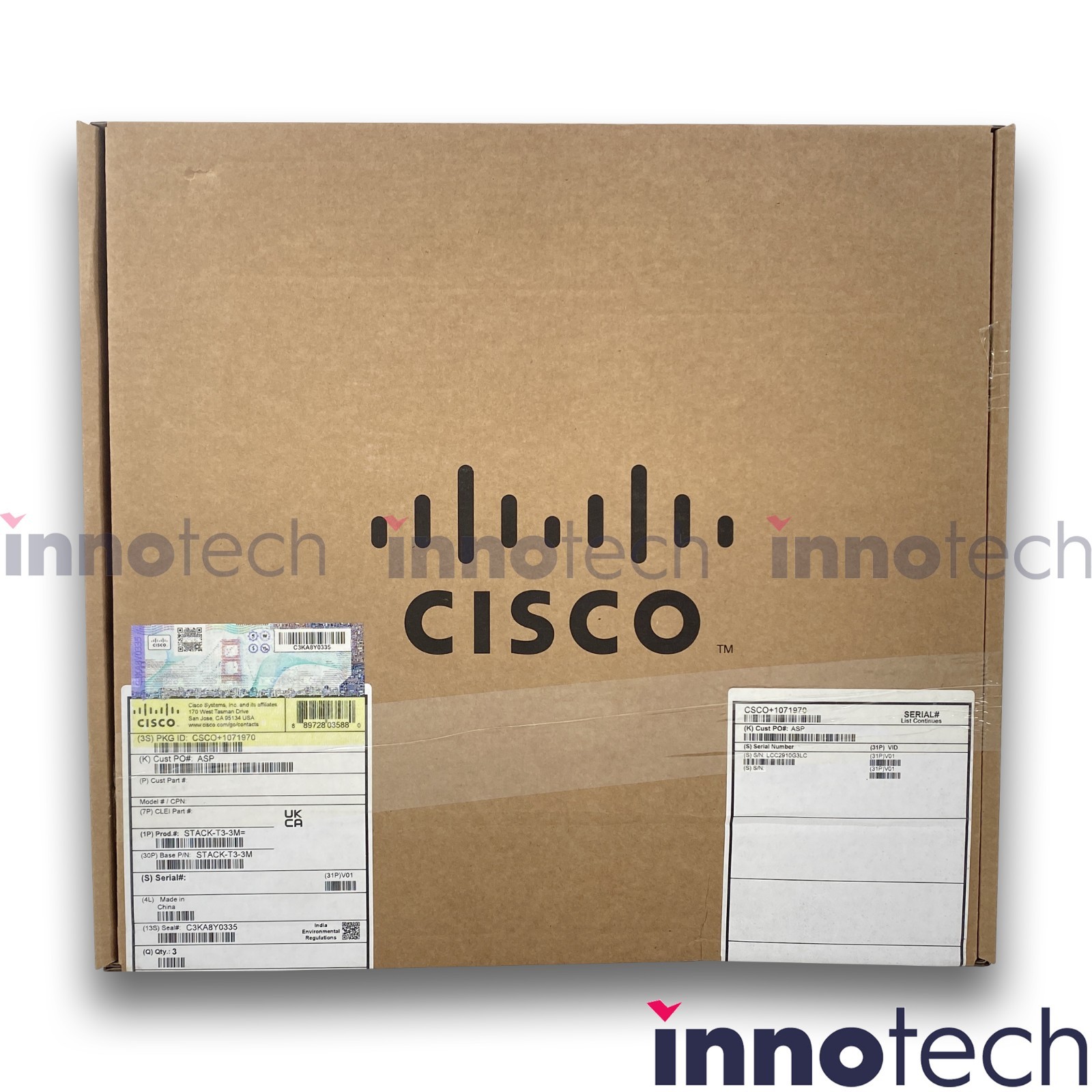 Cisco STACK-T3-3M Stacking Cable 10 ft For Catalyst 9300L New Sealed