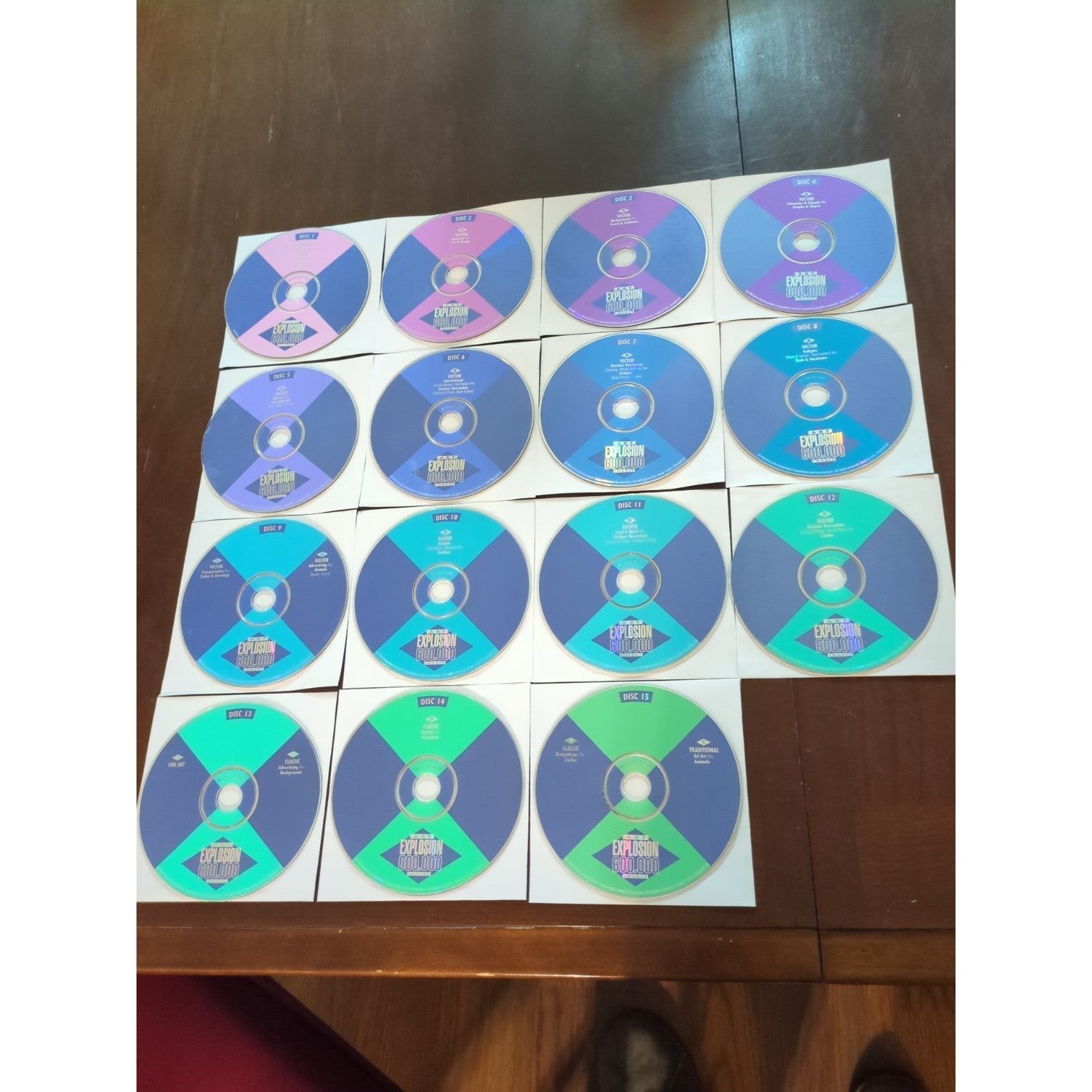 1998 Nova Development Art Explosion 600,000 Discs 1-15 discs only