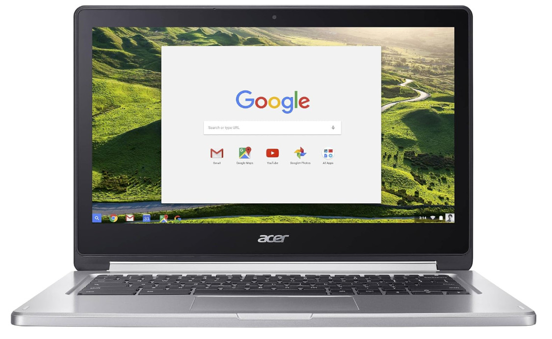Acer Chromebook R 13 CB5-312T Sparkly Silver MediaTek MT8173C 64GB SSD-Very Good