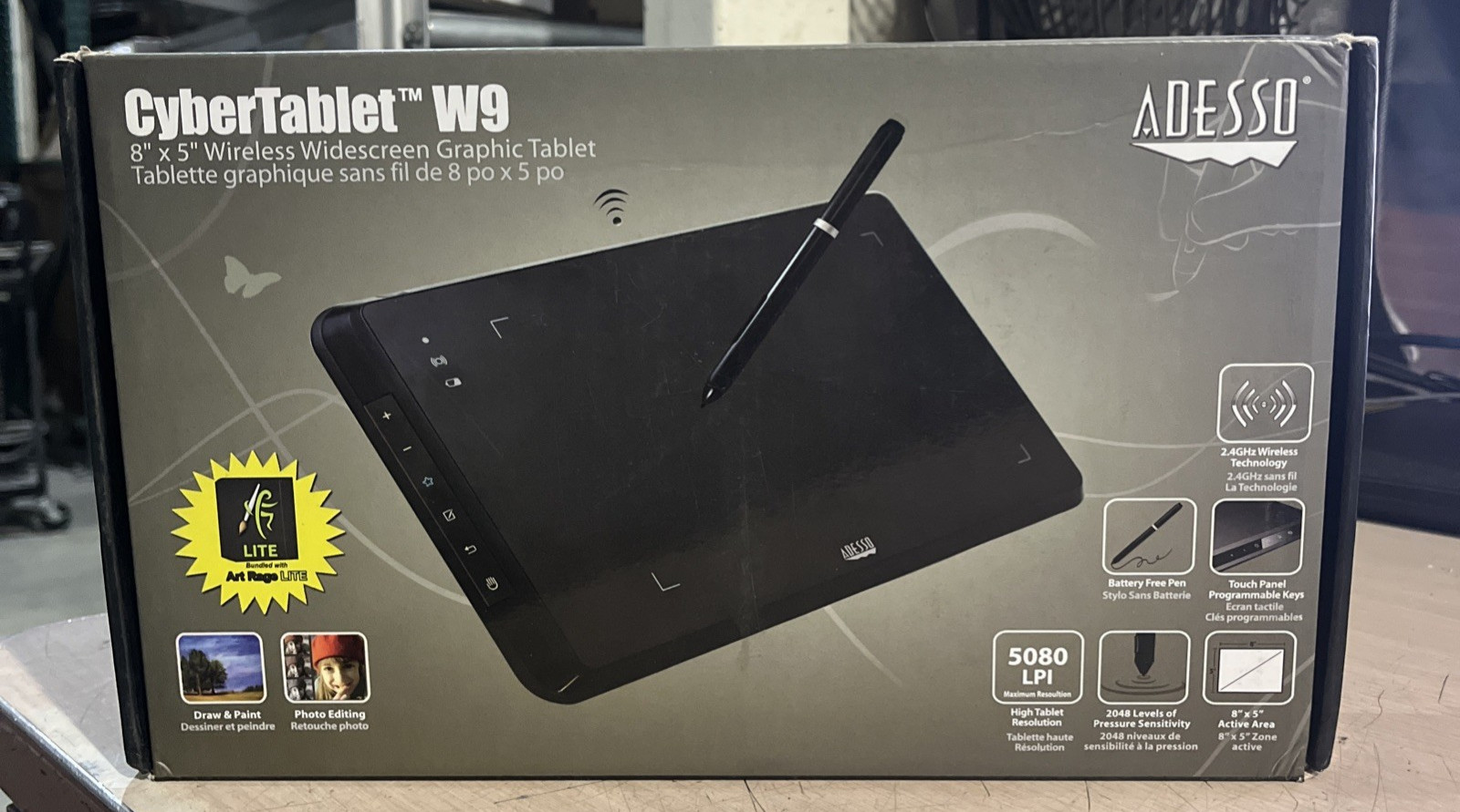 x5 ADESSO CYBERTABLET W9 8"X5" TABLET