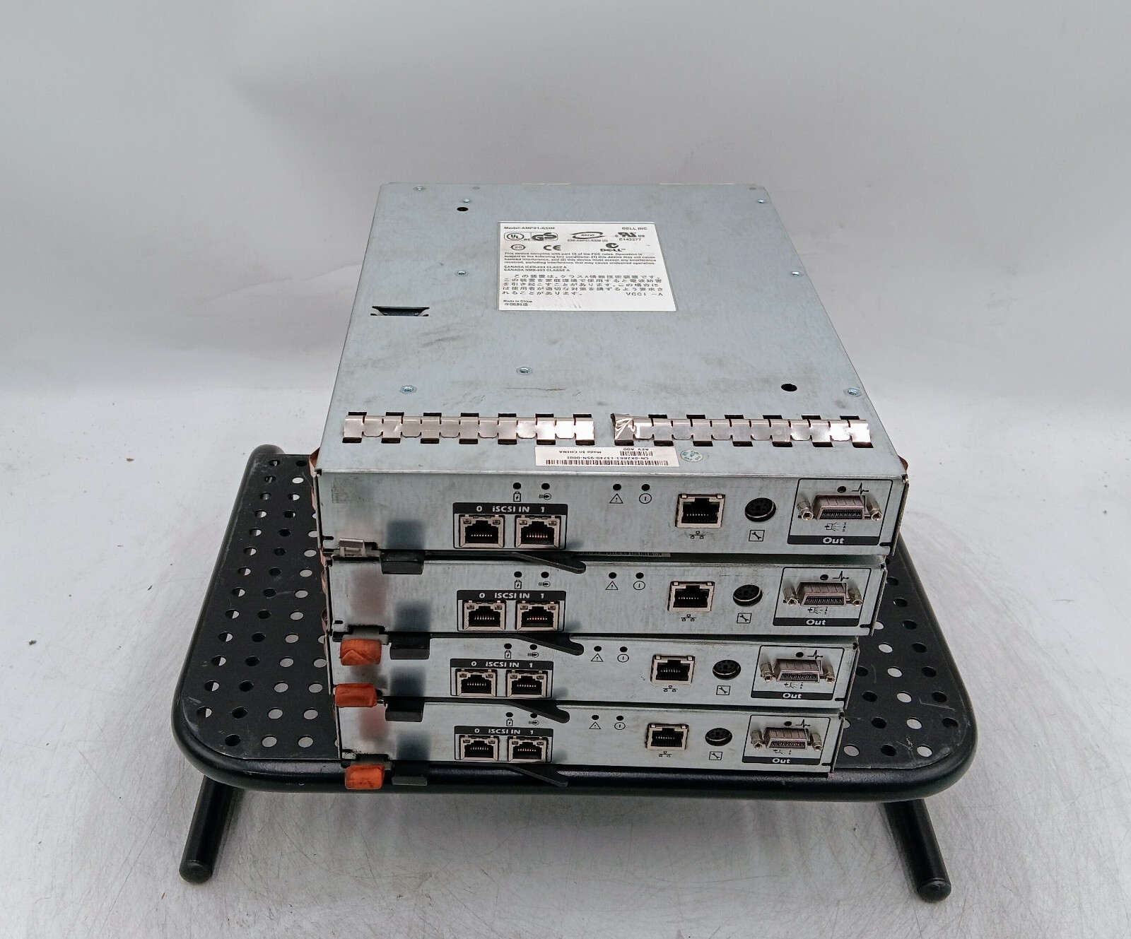 LOT OF 4 GENUINE DELL POWERVAULT MD3000I ISCSI CONTROL MODULE AMP01-RSIM