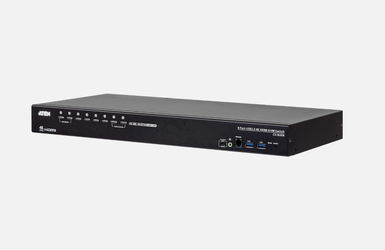 Aten CS18208 8-Port USB 3.0 4K HDMI KVM Switch LIke New Fully working
