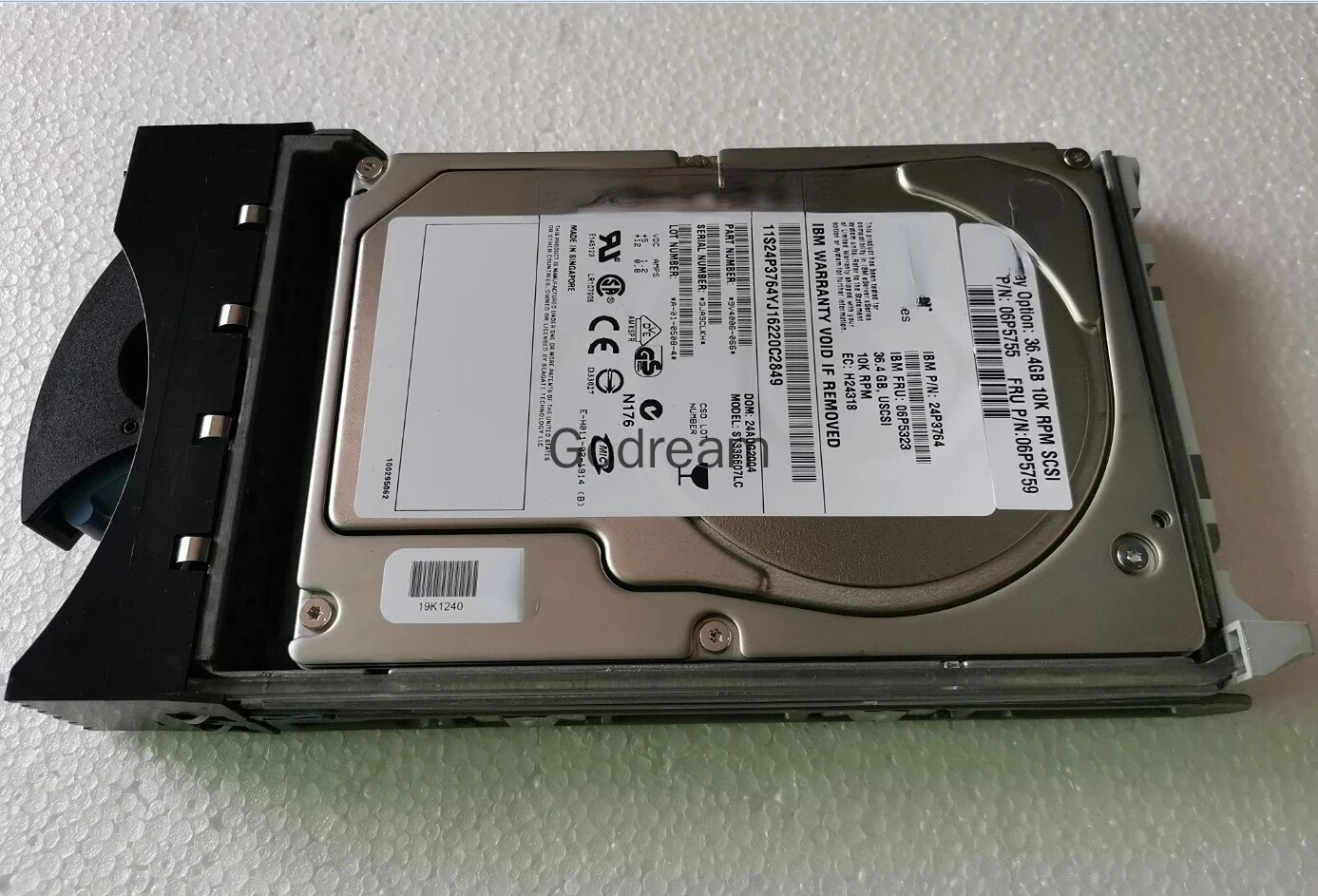 For IBM X225/X345 06P5755 06P5759 36.4G 10K U160 SCSI hard disk 06P5323