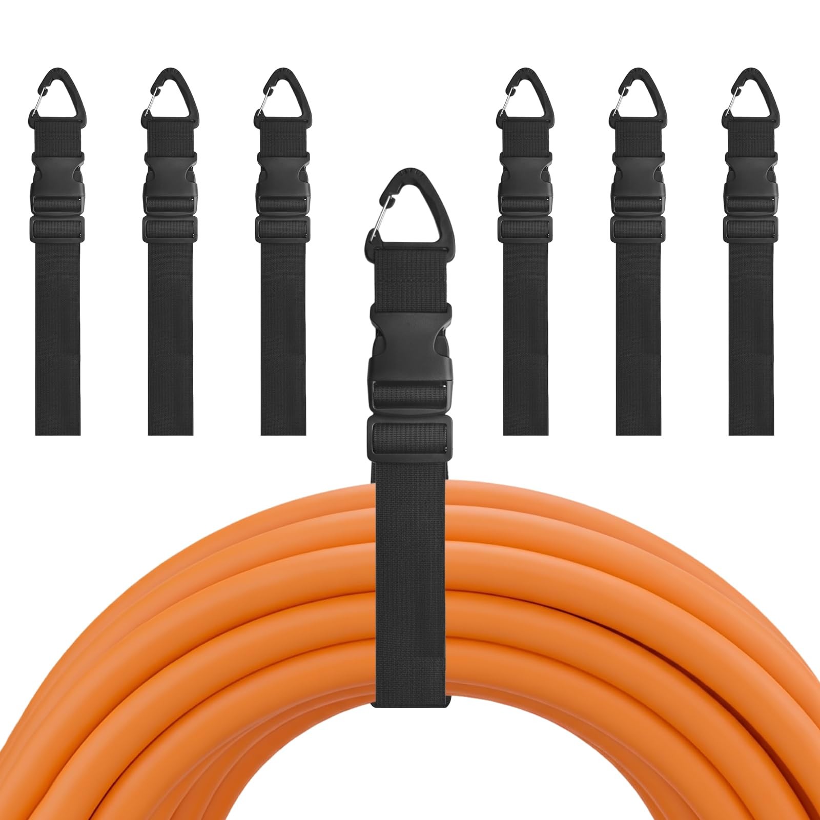 7PCS Heavy Duty Extension Cord Holder Organizer, 21.65IN Adjustable Storage S...