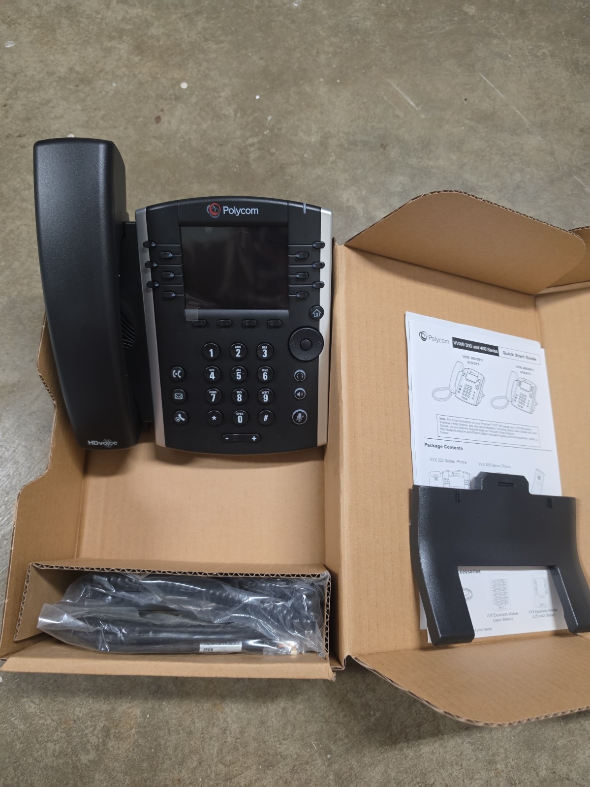 Used Polycom VVX 411 Gigabit PoE 12-line IP Phone - Black