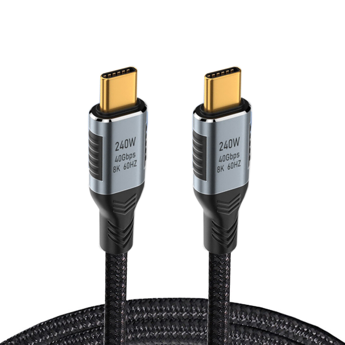 Cablecc USB4.0 Data Power Cable Compatible with Thunderbolt3/4 USB-C 240W USB4