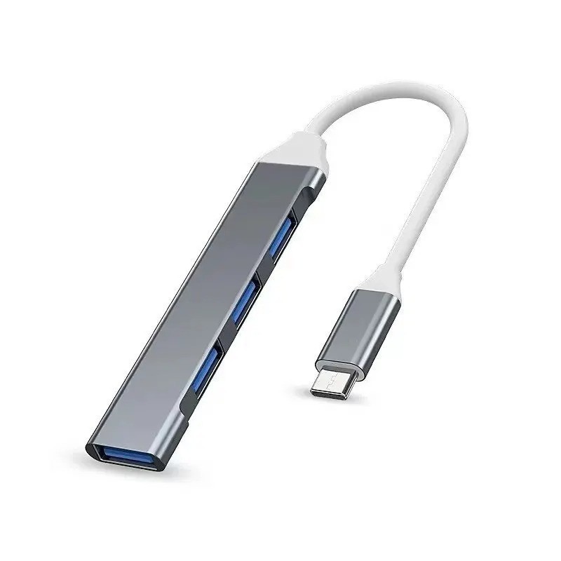 4-Port USB-C Hub OTG Adapter Multi Splitter for MacBook Lenovo Xiaomi PC