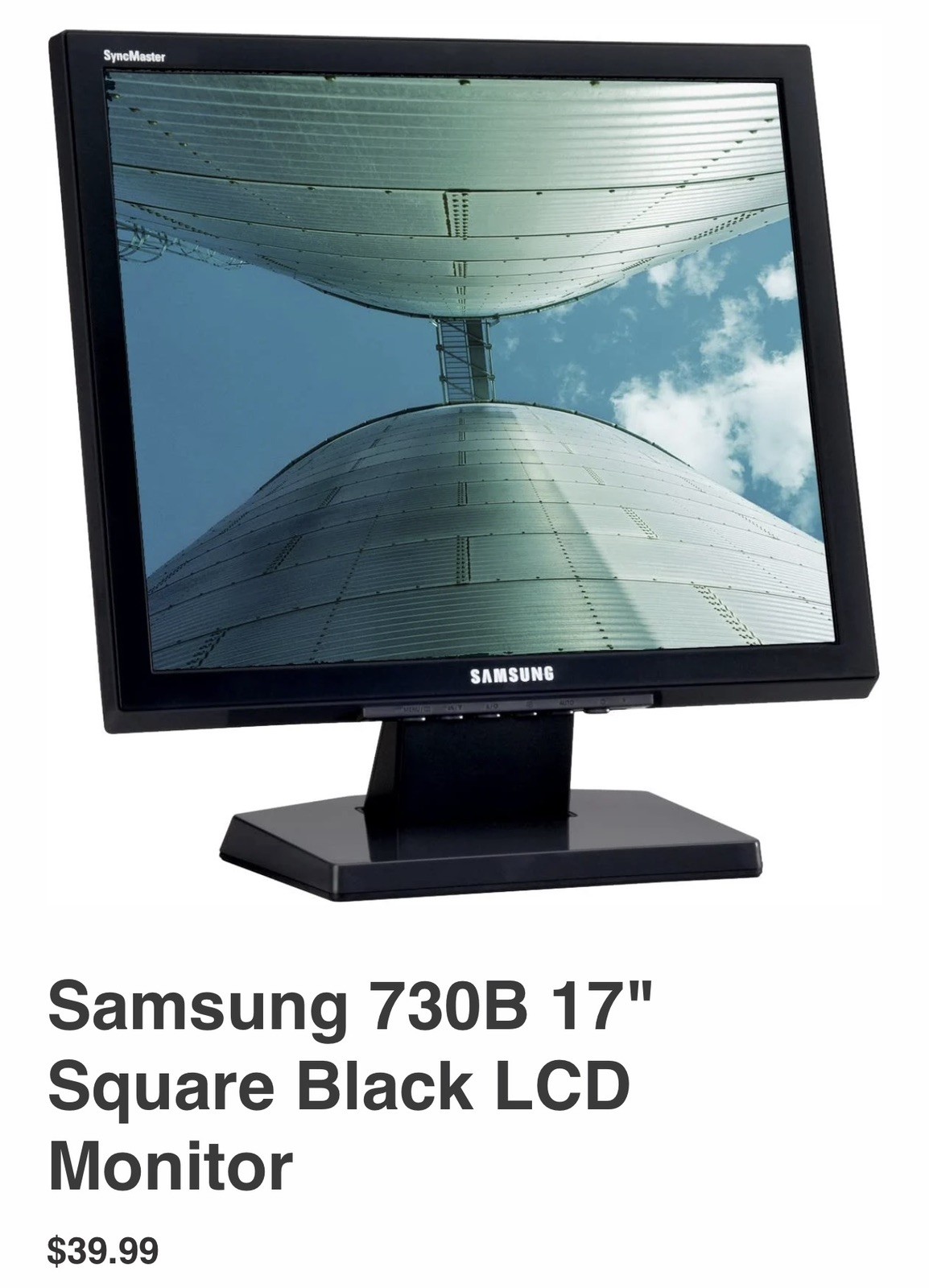 Samsung Syncmaster 730B 17" LCD Monitor-open Box *Not used*
