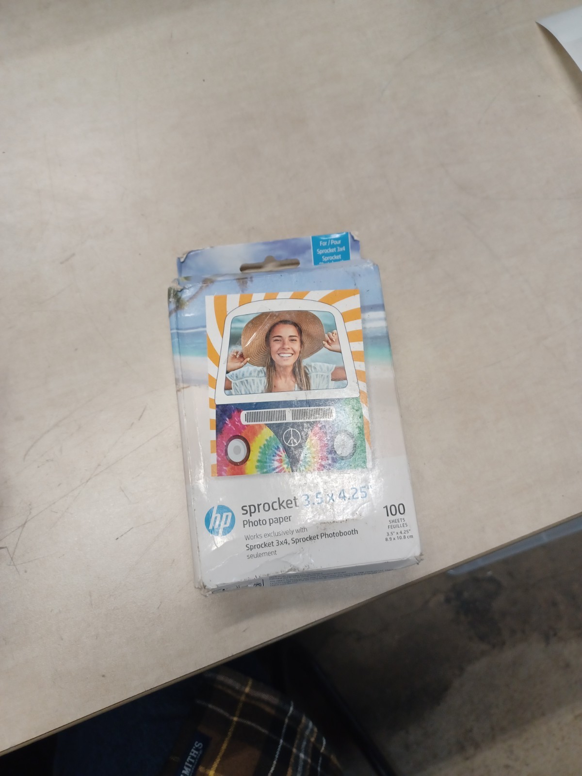 HP Sprocket Zink Sticky Backed Photo Paper 100 Pack 3.5X4.25" HPIZ3X4100