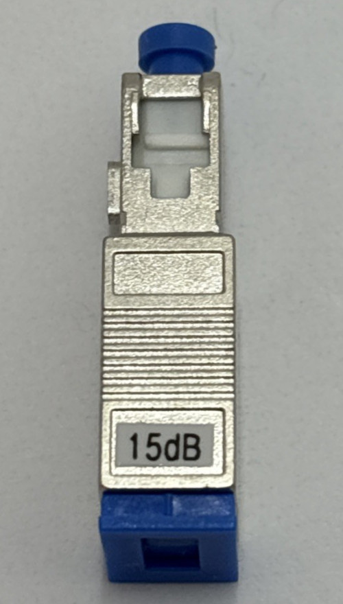 19x SC/UPC 15dB Singlemode Fiber Optic Fixed Attenuators Adapter NEW