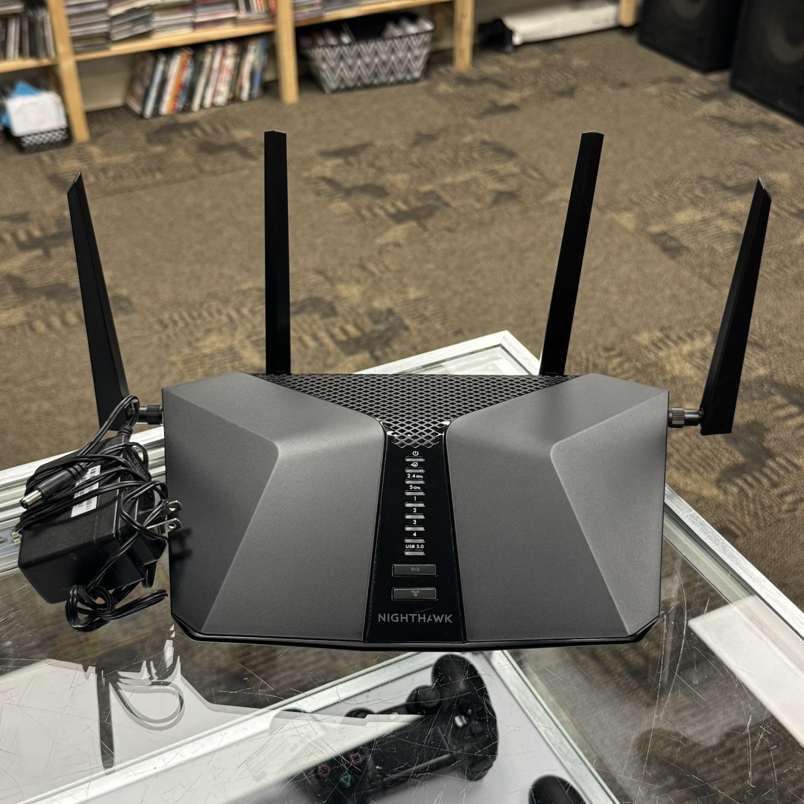 NETGEAR Nighthawk AX6 6-Stream AX4300 Wi-Fi Router RAX45 W/ Power Cable