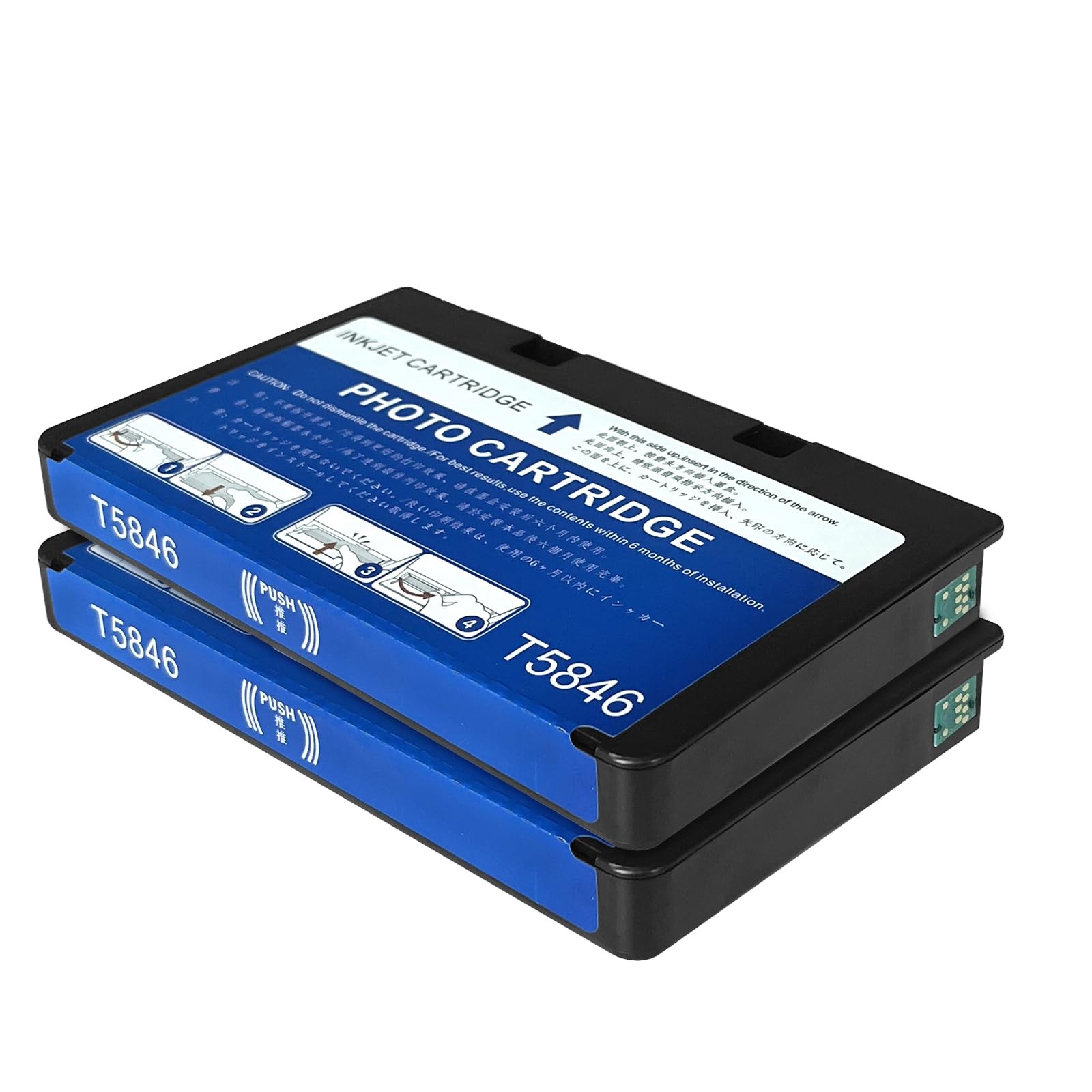 Dikarsum T5846 Ink Cartridge Compatible with PictureMate PM225 other, BCMY