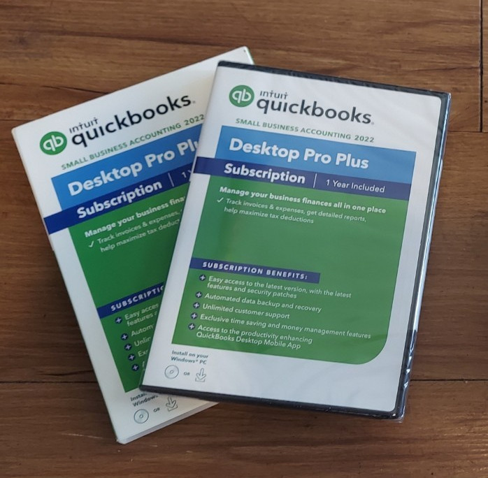 NEW SEALED QuickBooks Desktop Pro Plus 2022 Windows Offline Accounting Ledger.