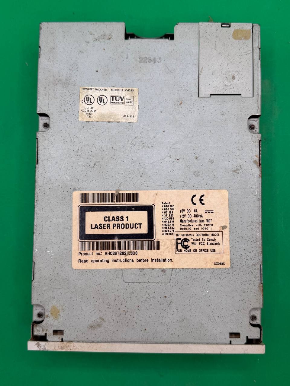 HP SureStore 6020i C4343 2X Internal SCSI CD-R Writer Vintage TC