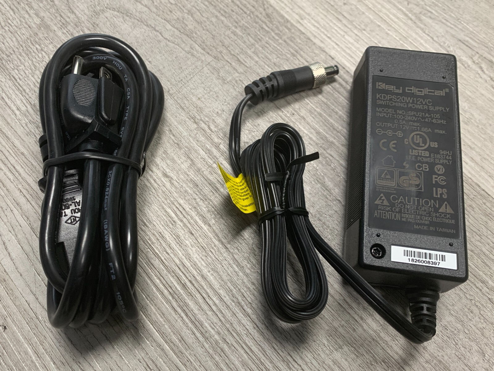 KD Switching Power Supply (Input) 100-240V, 47-63Hz, 0.5A M (Output) 12V, 1.66A