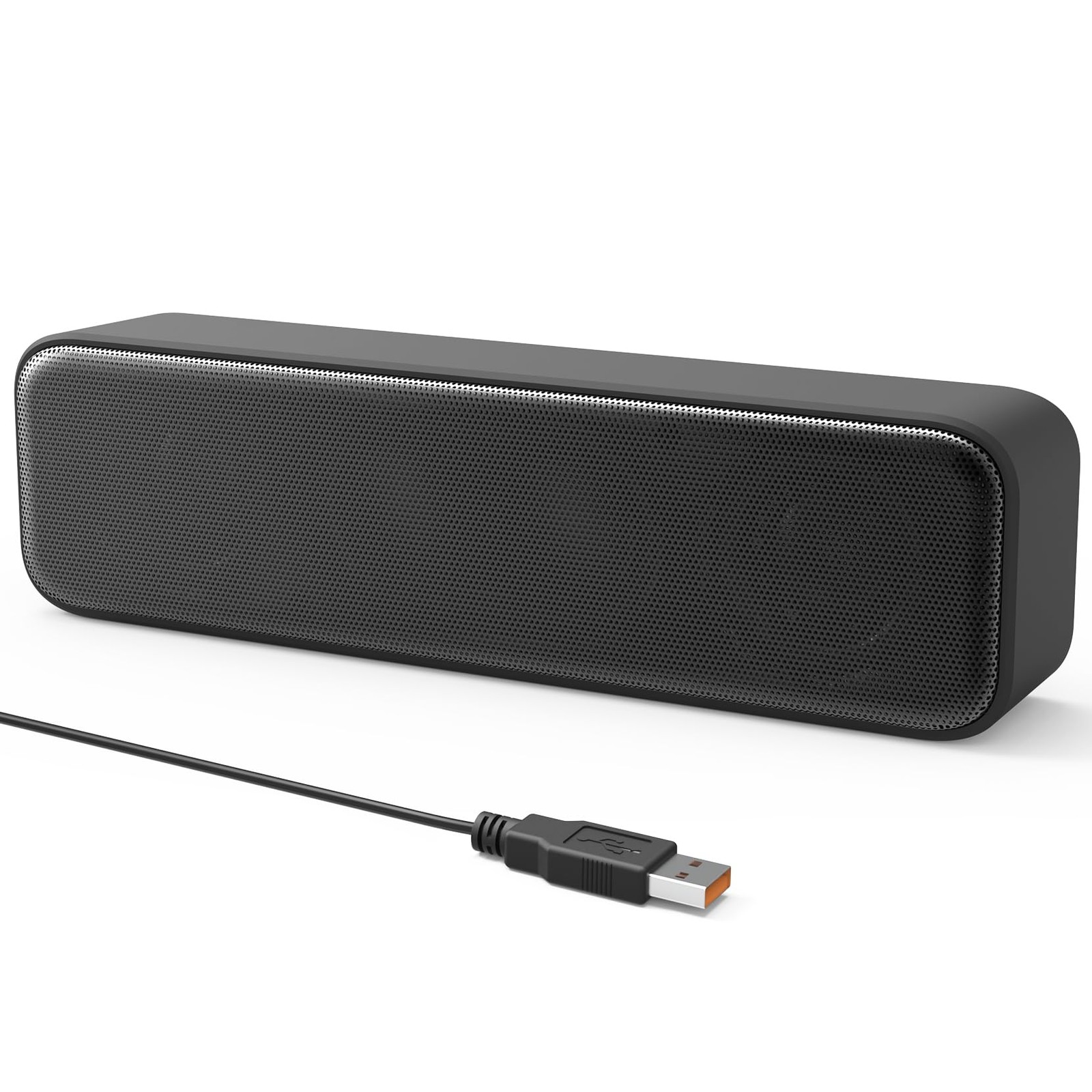 Upgraded USB Computer Speakers Fits Desktop & Laptop - Enhanced Sound & Bass