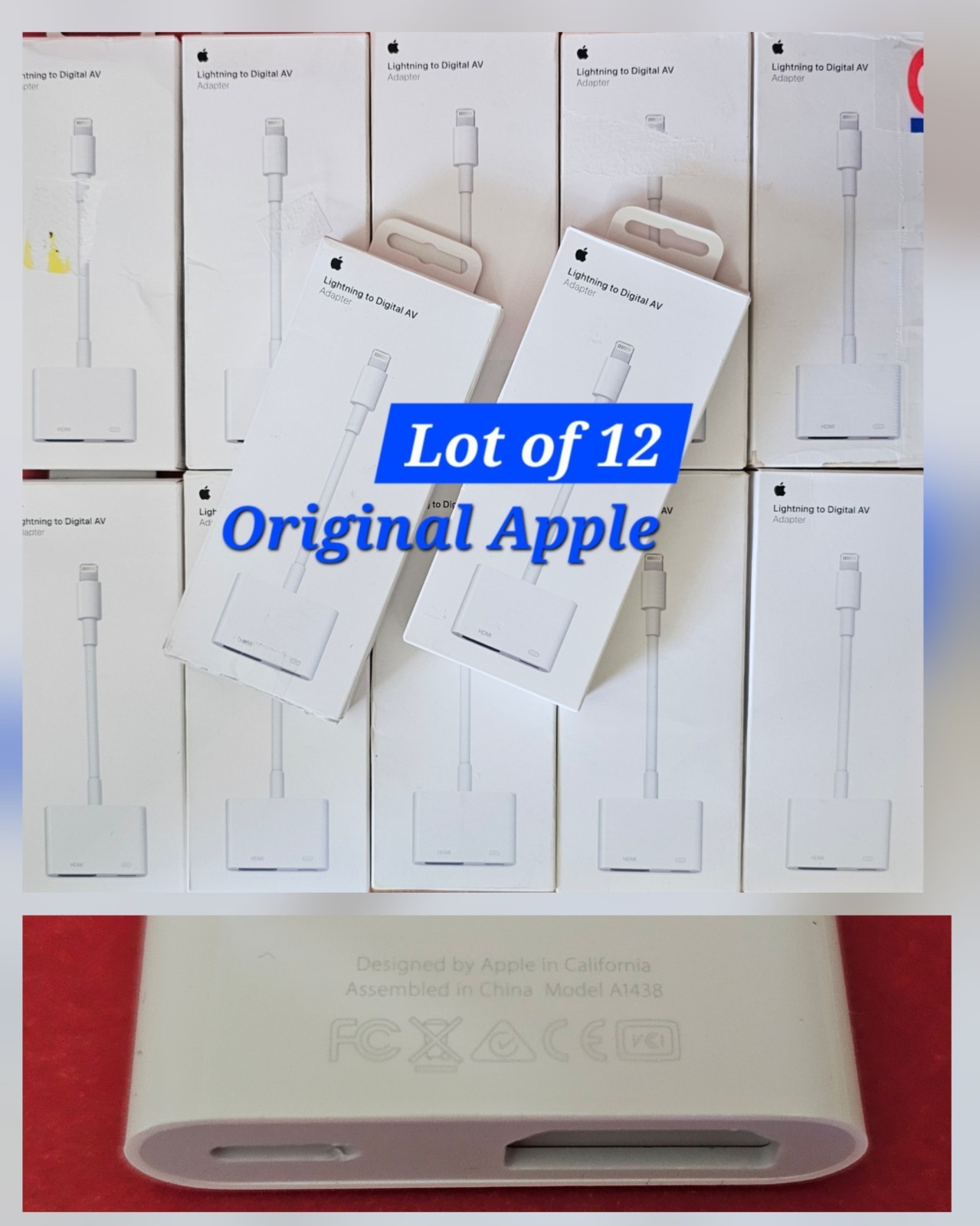 Apple Lightning to Digital AV Adapter MW2P3AM/A  A1438 Lot Of 12
