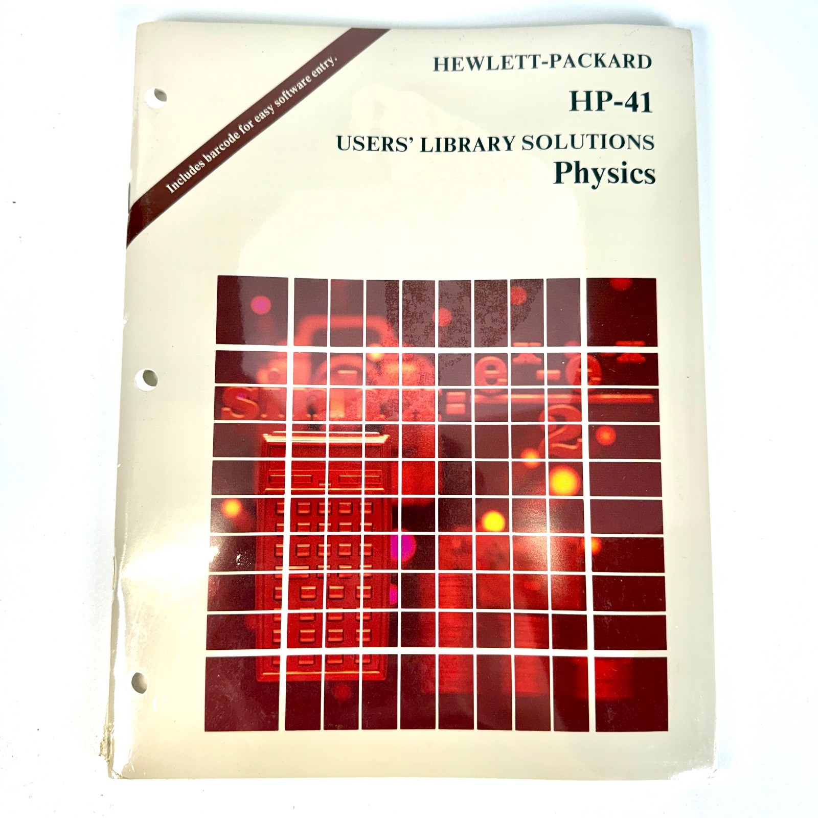 HP-41C User’s Library Solutions Physics 00041-90142 New Sealed Vintage Manual