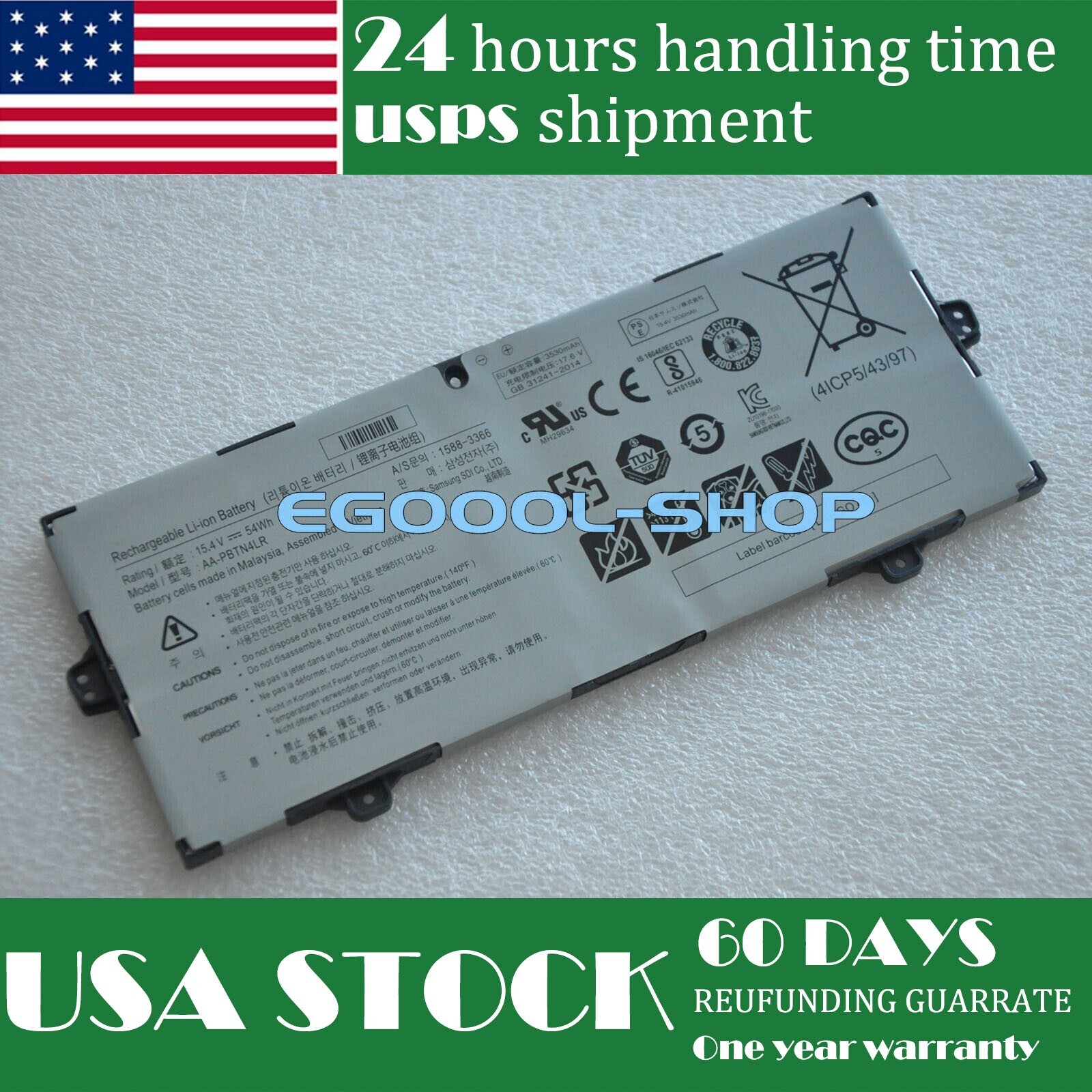 USA Genuine AA-PBTN4LR battery for Samsung Notebook 9 NT930SBE NP940X5N NP940X3N