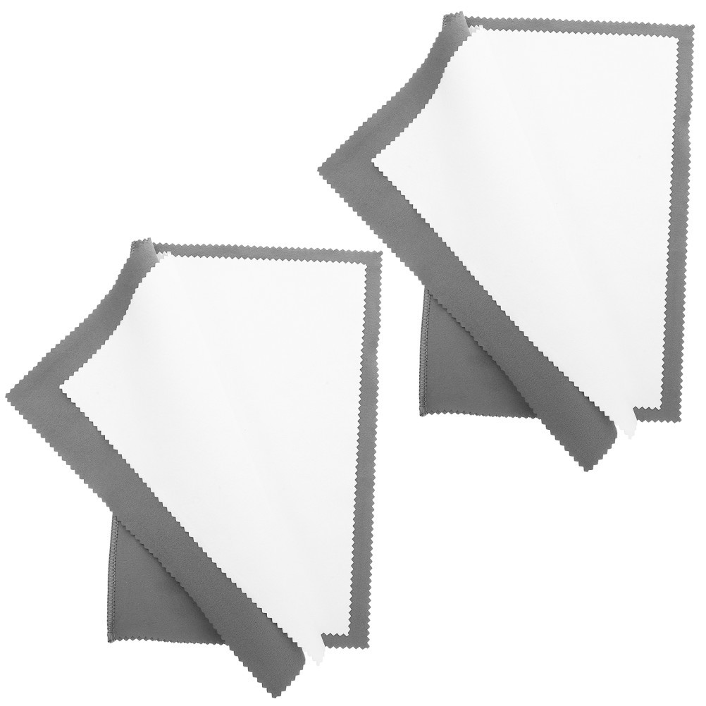 10Pcs Reusable Microfiber Cleaning Cloth for Phones Tablets Dark Grey