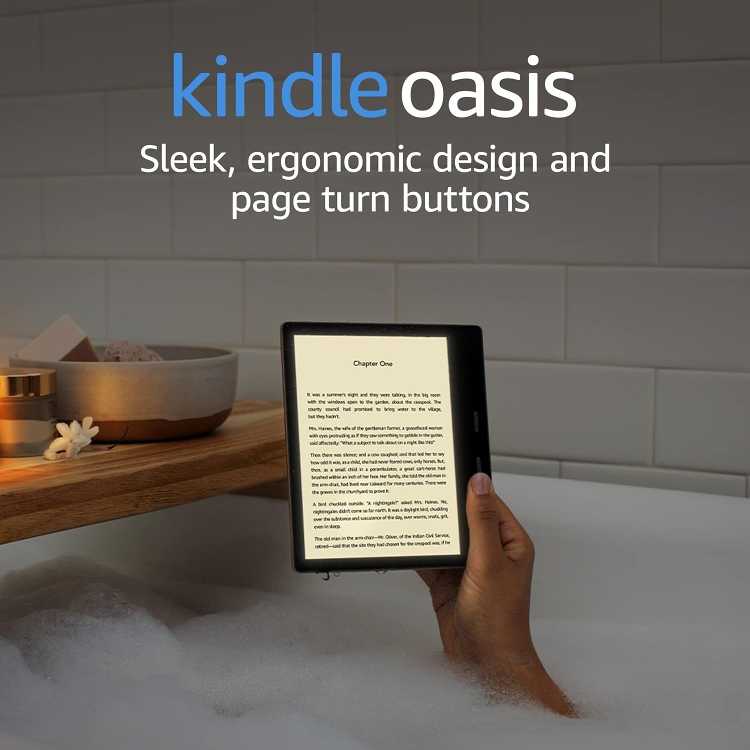 Amazon Kindle Oasis Waterproof eReader 10th Gen 7" Display Page Turn Button 8GB