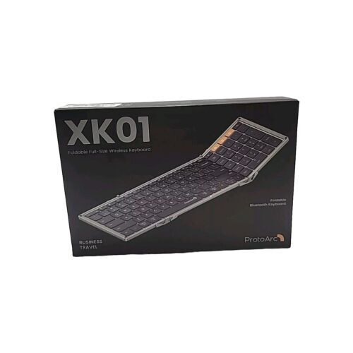 New Open Box  ProtoArc XK01 Foldable Portable Business Bluetooth Travel Keyboard