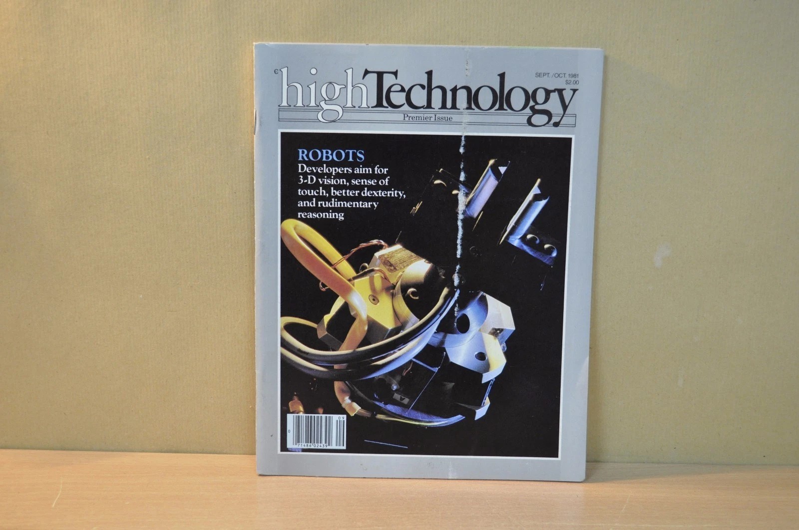 highTechnology Premier Issue SEPT/OCT 1981, ROBOTS,  Vintage Magazine