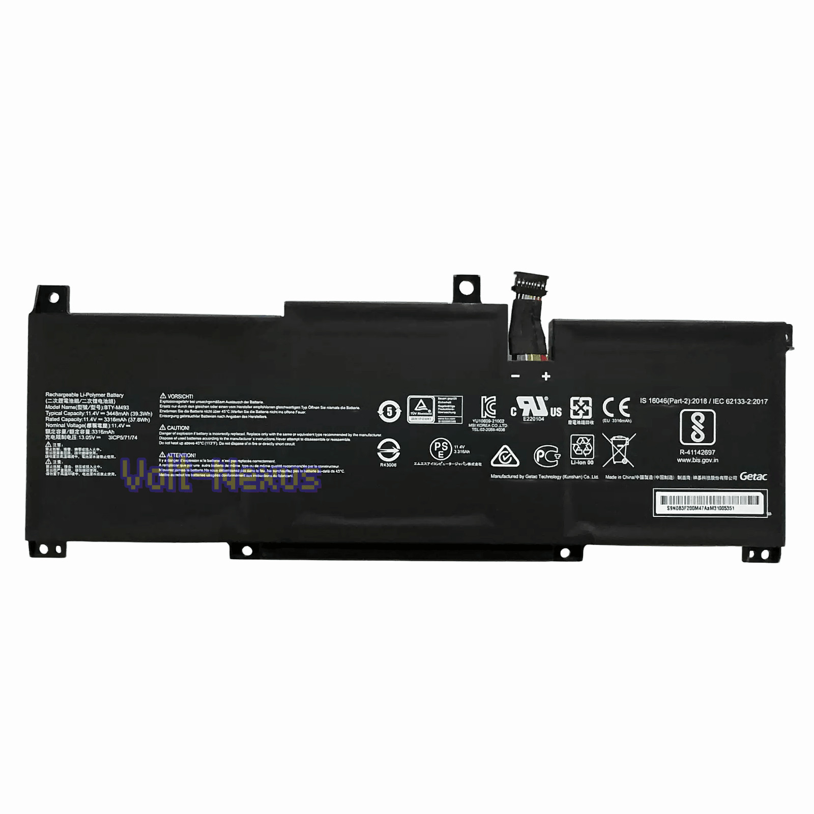 Genuine BTY-M493 Battery For MSI Modern 14 B10MW B11MOU Prestige 14 SUMMIT E14