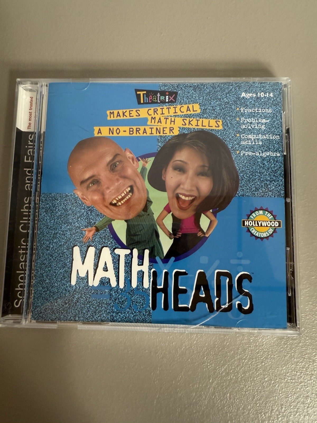 Vintage "Math Heads" by Theatrix (PC/MAC, 1996) Ages 10-14