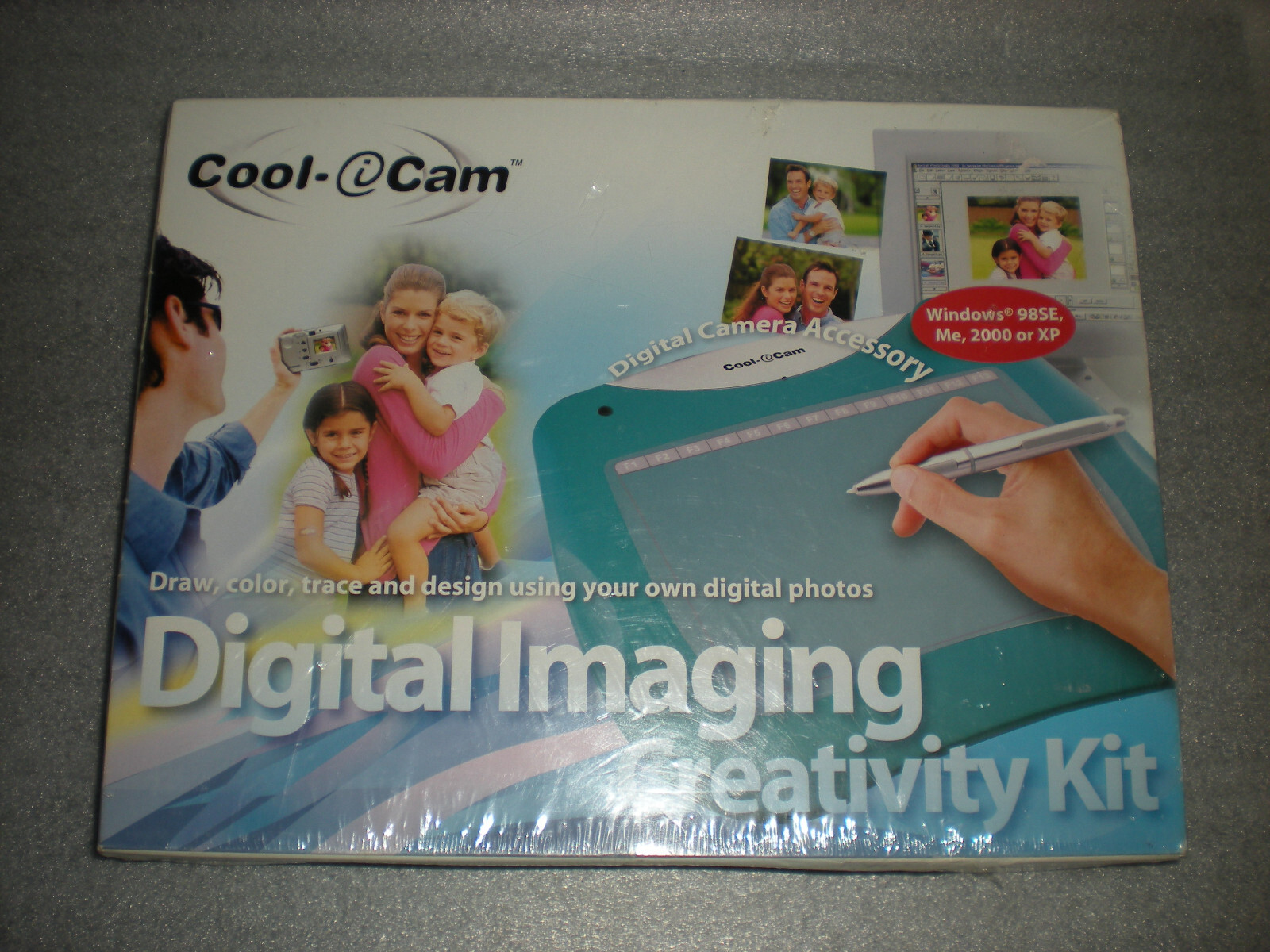 NEW SEALED 2001 COOL-ICAM CI-285 INTERACTIVE Digital IMAGING CREATIVITY PAD KIT